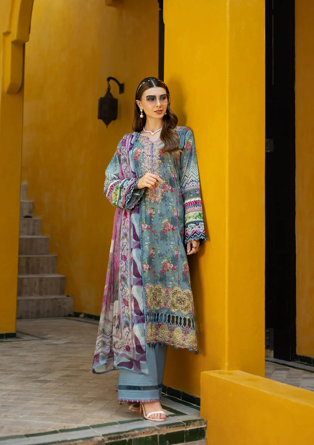 Elaf Premium Signature Embroidered Lawn Unstitched 3pcs