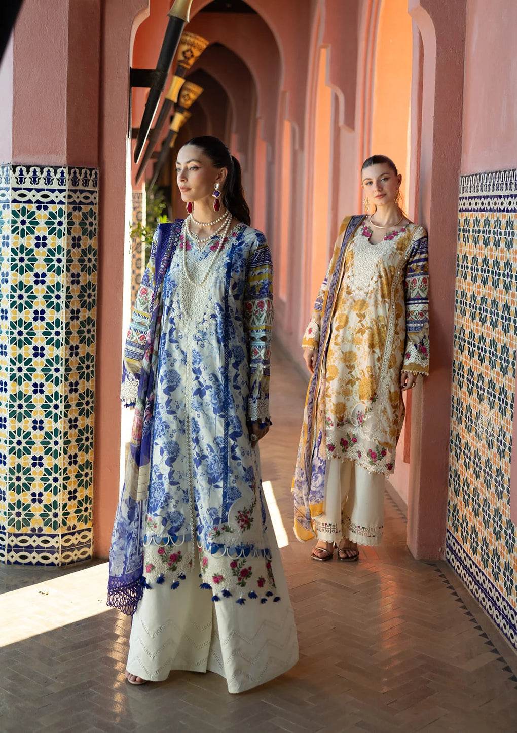 Elaf Premium Signature Embroidered Lawn Unstitched 3pcs - Jotey
