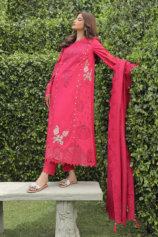 Qalamkar Festive Lawn Unstitched 3pcs - Jotey
