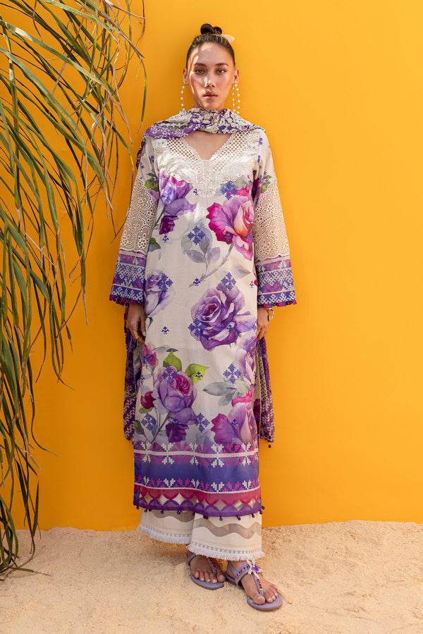 Nureh Gardenia Embroidered Lawn Unstitched 3pcs - Jotey