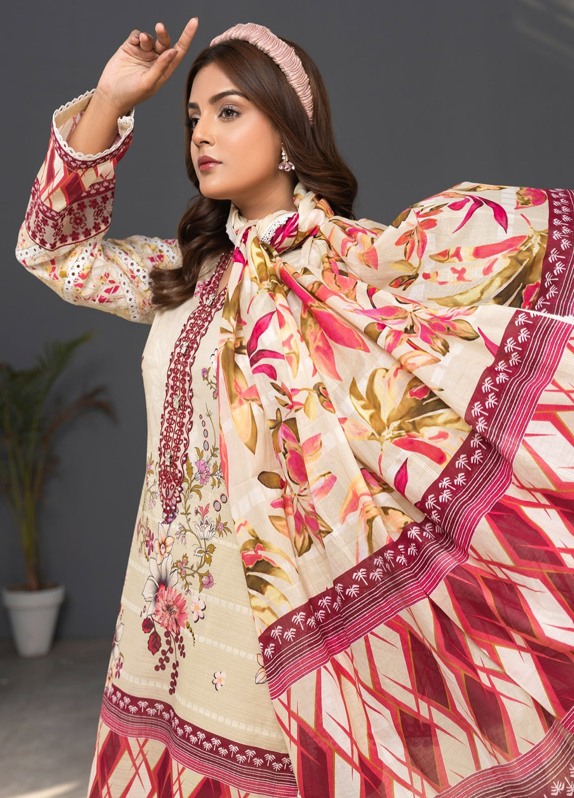 Janan By Sidra Aleem Embroidered Lawn Unstitched 3Pcs