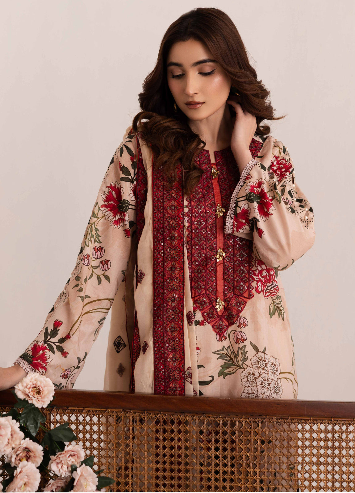 Aazina by Johra Embroidered Printed Lawn Unstitched 3Pcs