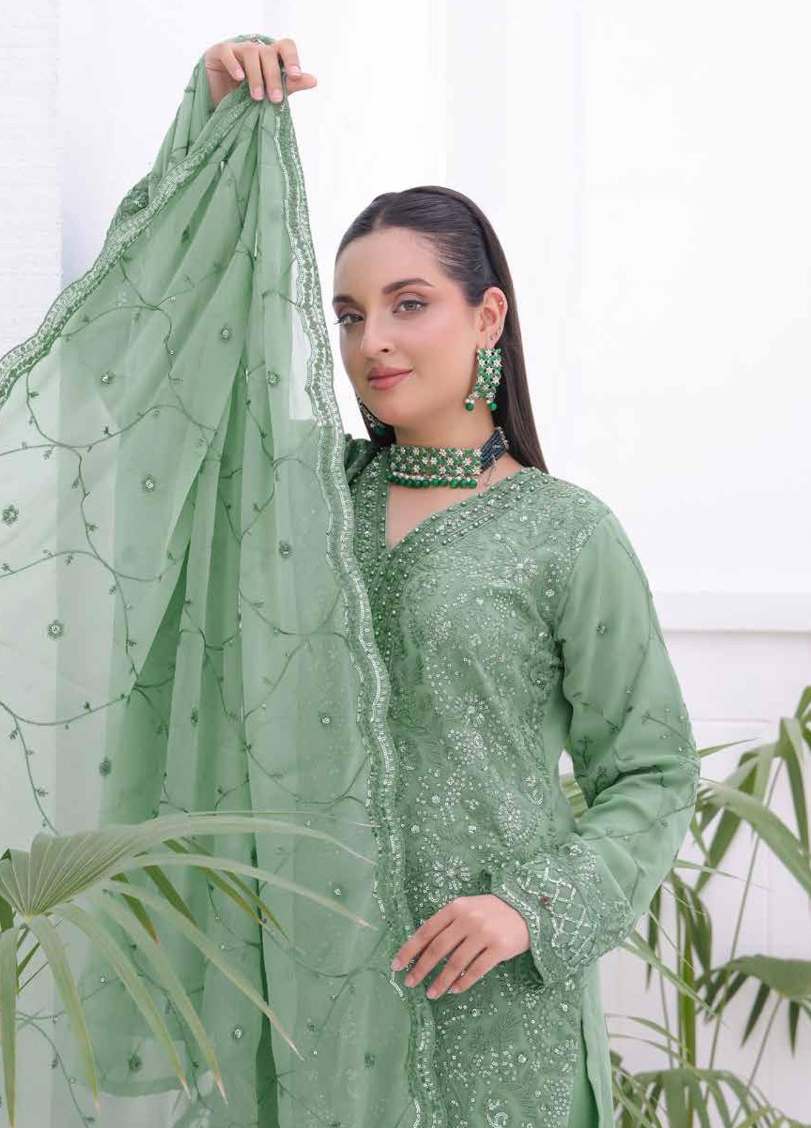 Breeze By Bin Hameed Luxury Embroidered Chiffon Unstitched 3Pcs