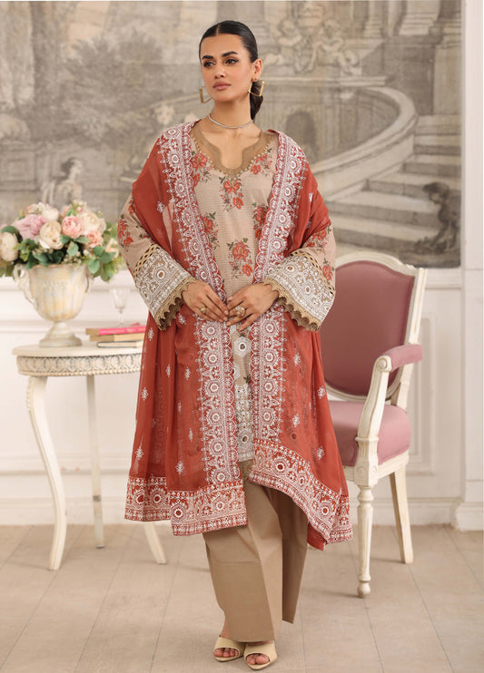 Afsheen By Johra Embroidered Chikankari Lawn Unstitched 3Pcs