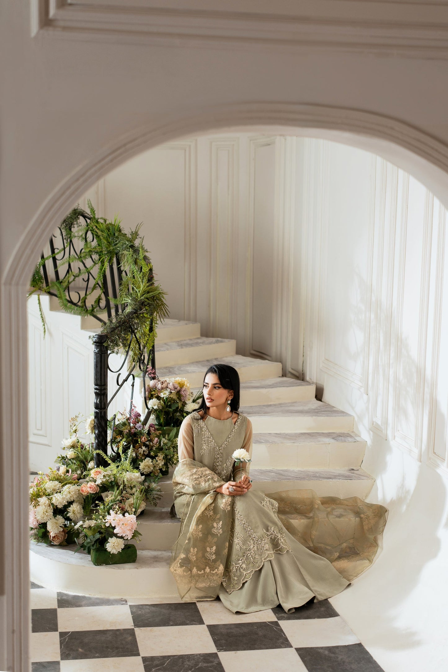 AZZAL MISHRI Luxury  Festive Embroidered Unstitched 3pcs