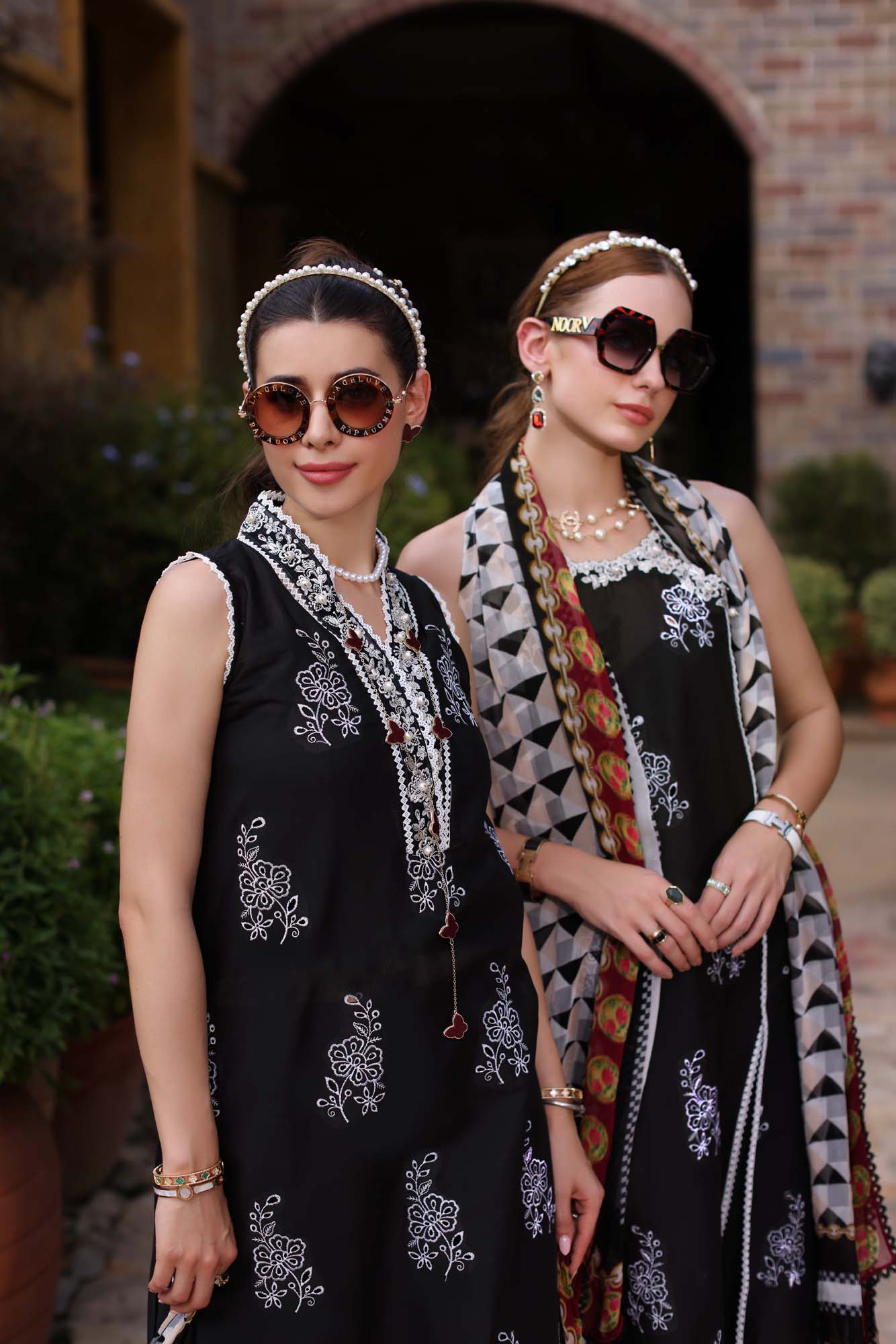 Noor By Saadia Asad Eid Luxe Printkari Embroidered Lawn Unstitched 3pcs