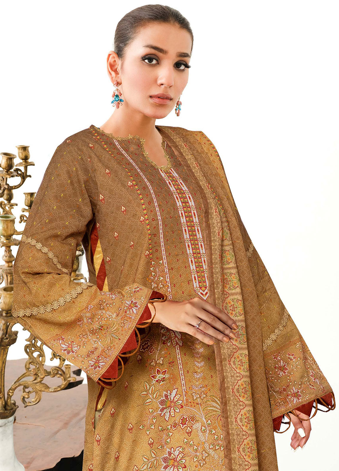 Roshna By Johra Embroidered Printed Lawn Unstitched 3Pcs