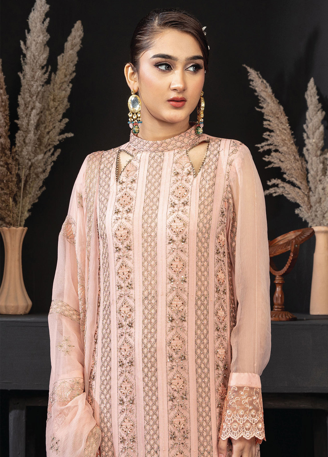Khoobsurat Libas By Anaya Hoor Signature Chiffon Unstitched 3pcs