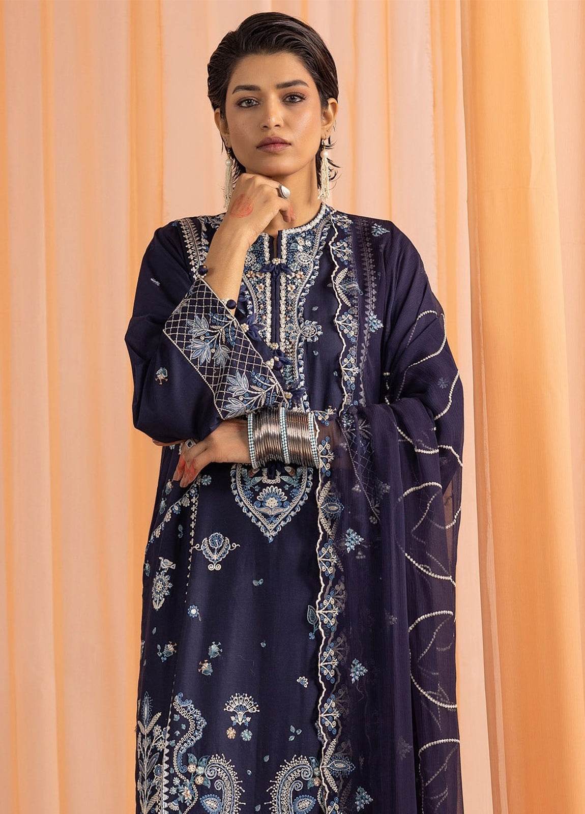 Gul-E-Bahaar By Khoobsurat Embroidered Lawn Unstitched 3pcs - Jotey