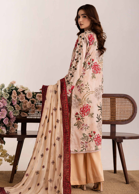 Aazina by Johra Embroidered Printed Lawn Unstitched 3Pcs