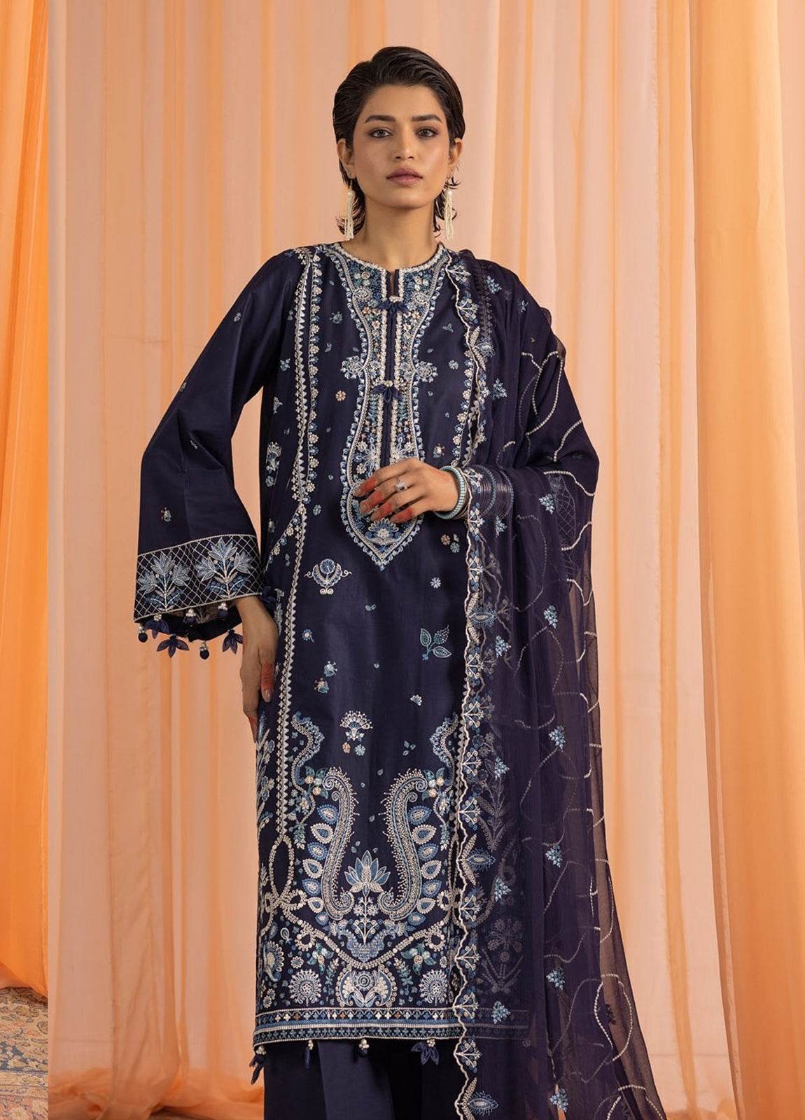 Gul-E-Bahaar By Khoobsurat Embroidered Lawn Unstitched 3pcs - Jotey