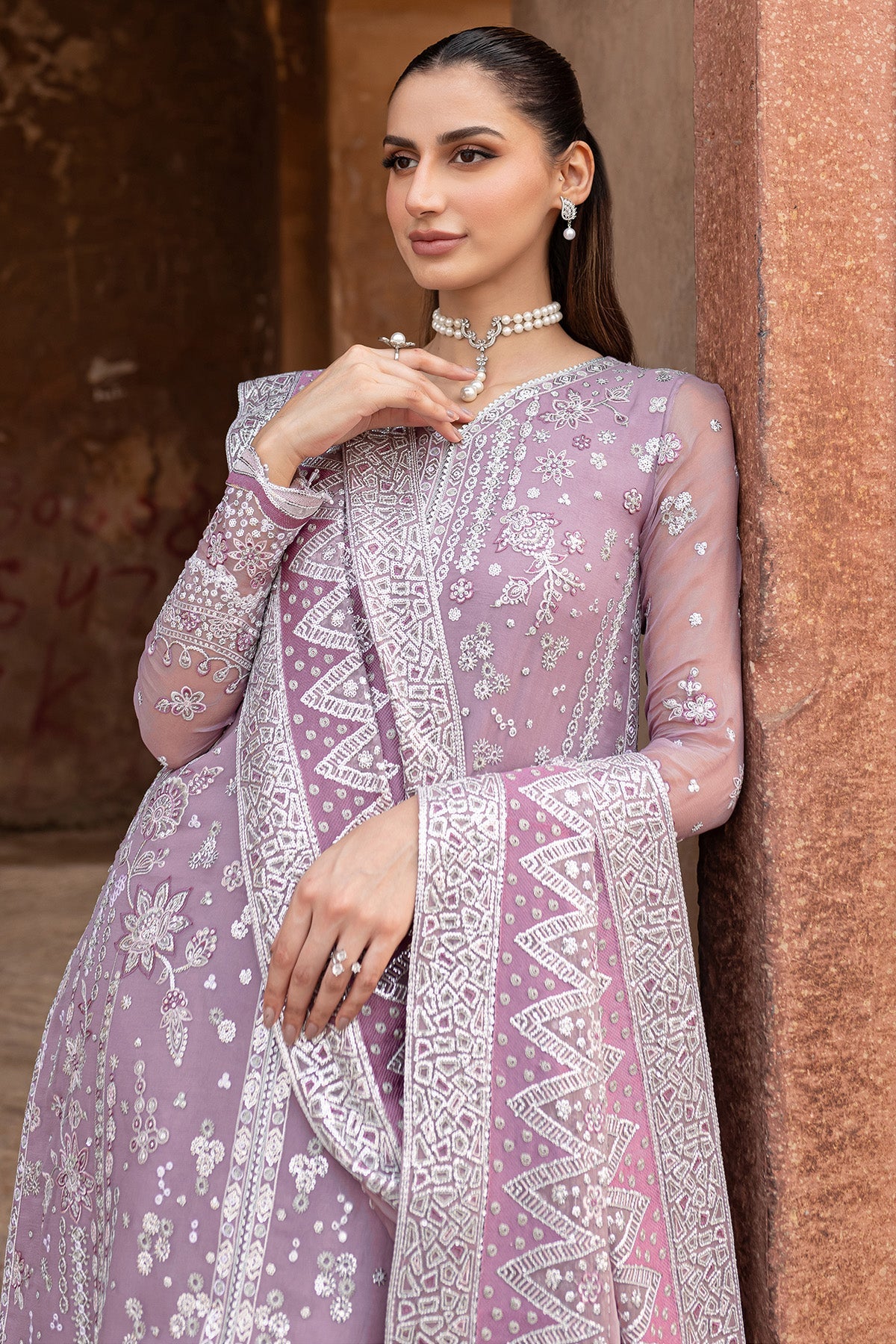Ritzier By Farasha Embroidered Luxury Chiffon Unstitched 3pcs