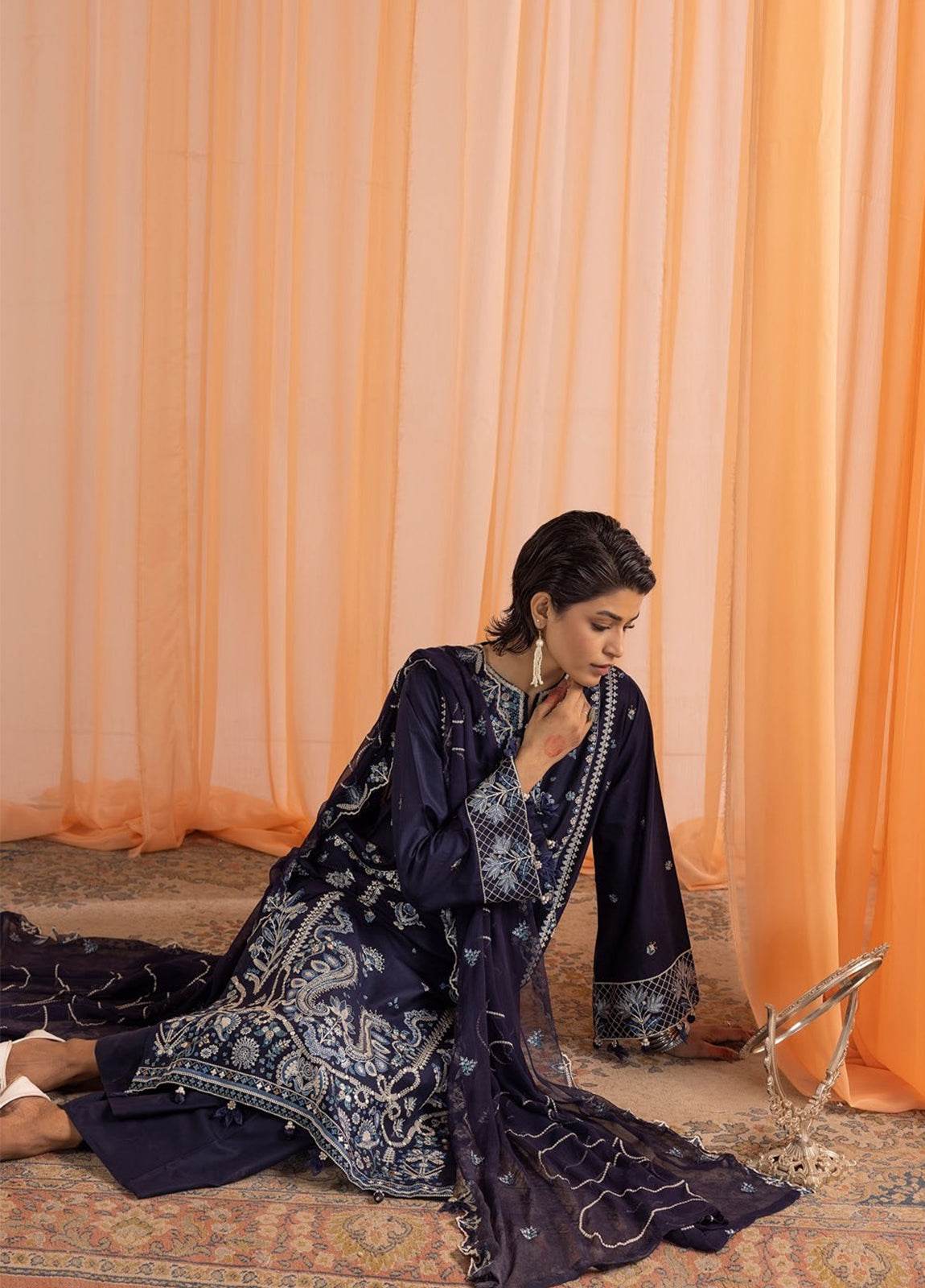 Gul-E-Bahaar By Khoobsurat Embroidered Lawn Unstitched 3pcs - Jotey