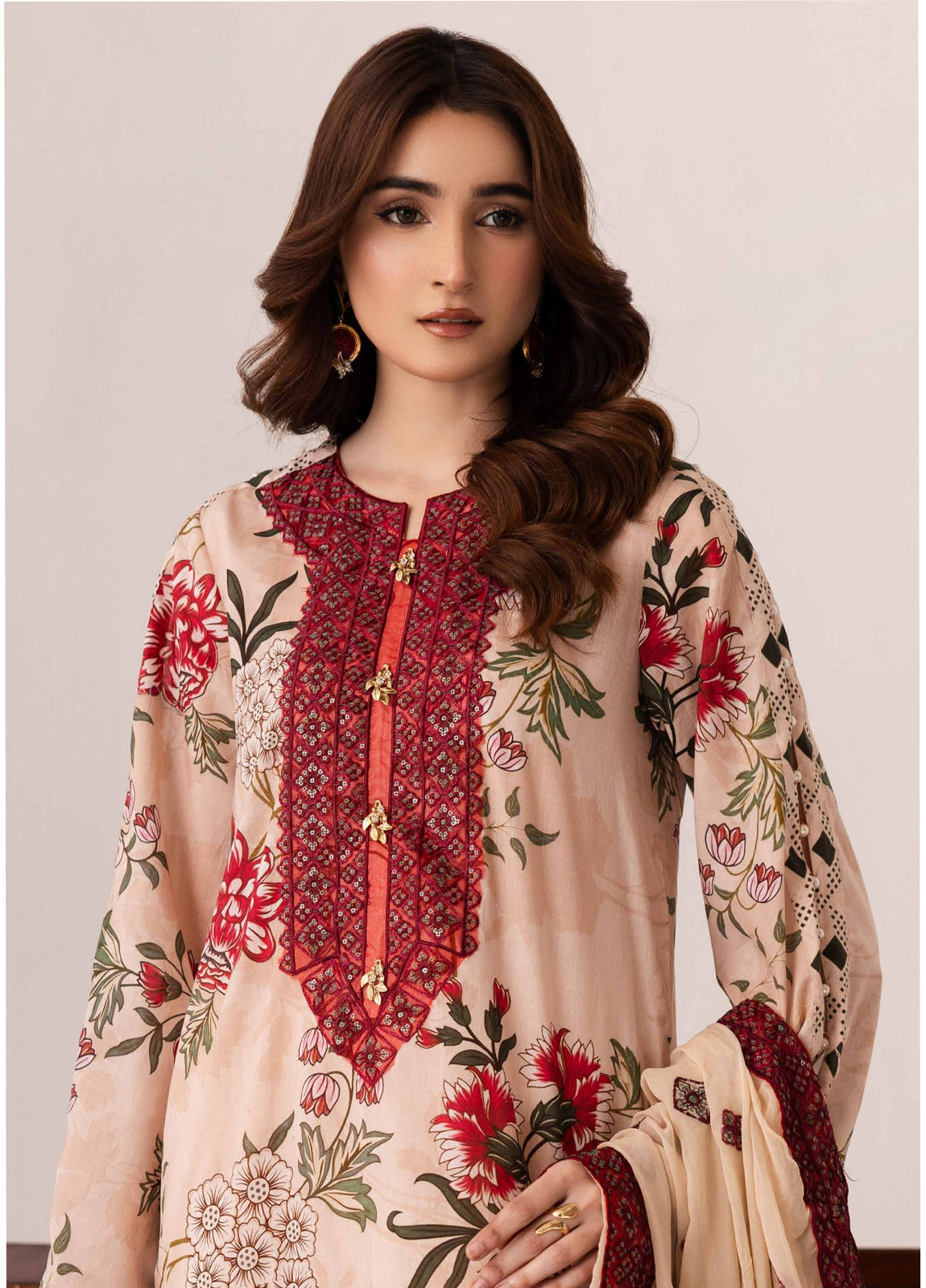 Aazina by Johra Embroidered Printed Lawn Unstitched 3Pcs