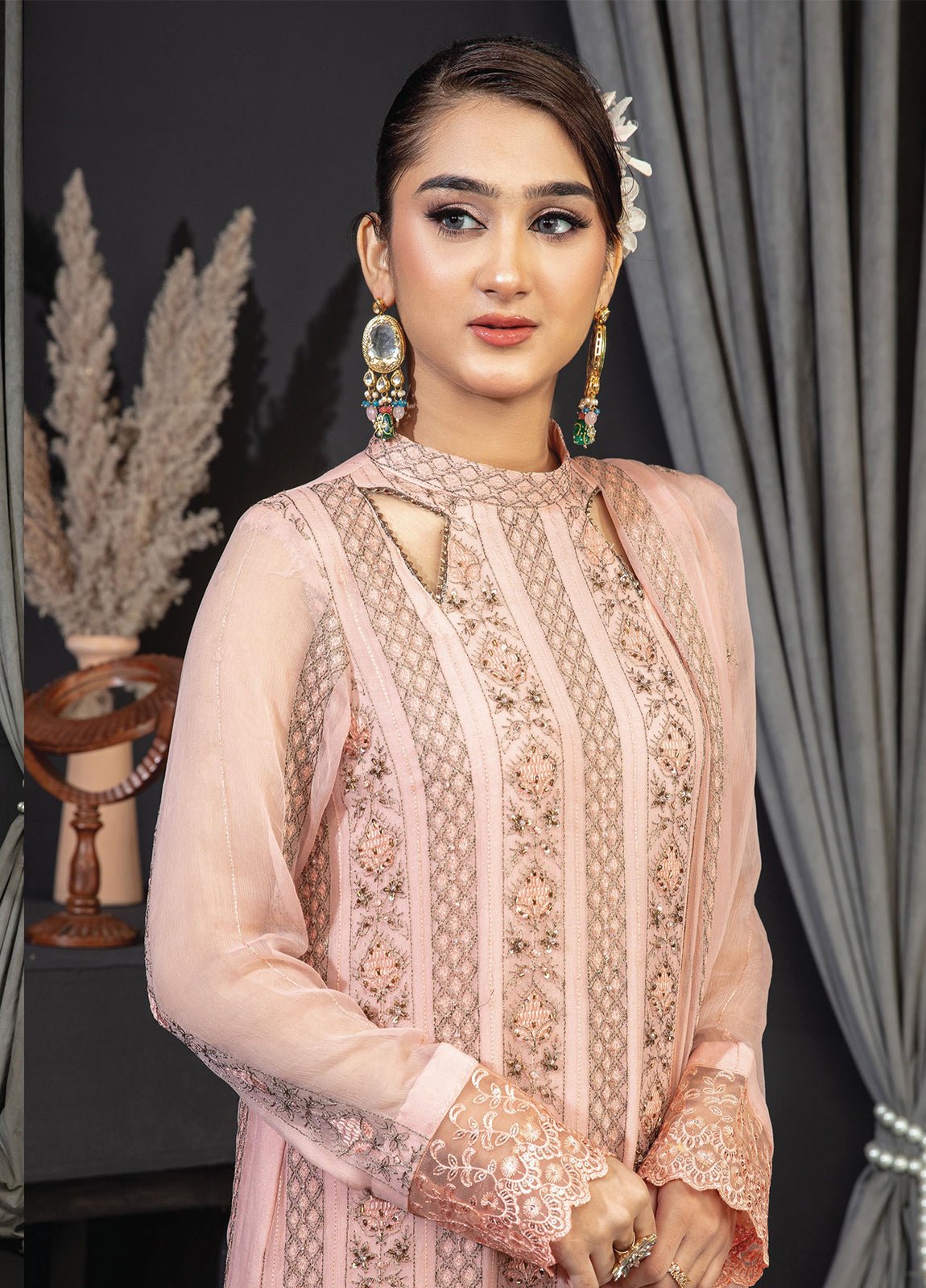 Khoobsurat Libas By Anaya Hoor Signature Chiffon Unstitched 3pcs