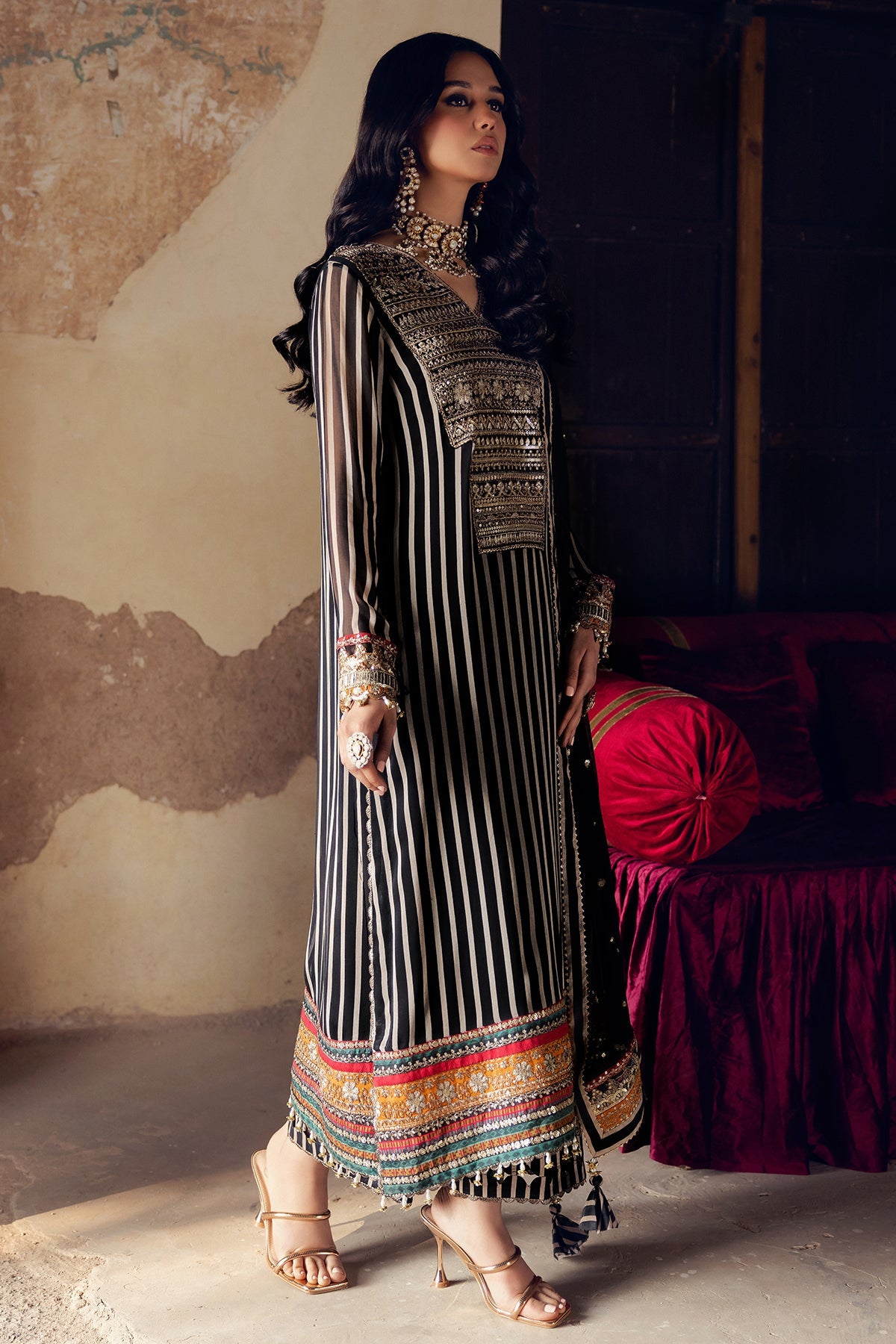 Vasal By Charizma Embroidered Luxury Chiffon Vol-03 Unstitched 3pcs