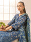 Printkari By Nur Embroidered Printed Lawn Unstitched 3pcs