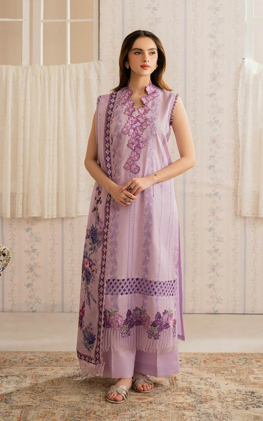 Meraki By Asifa And Nabeel Vol-01 Embroidered Lawn Unstitched 3pcs - Jotey