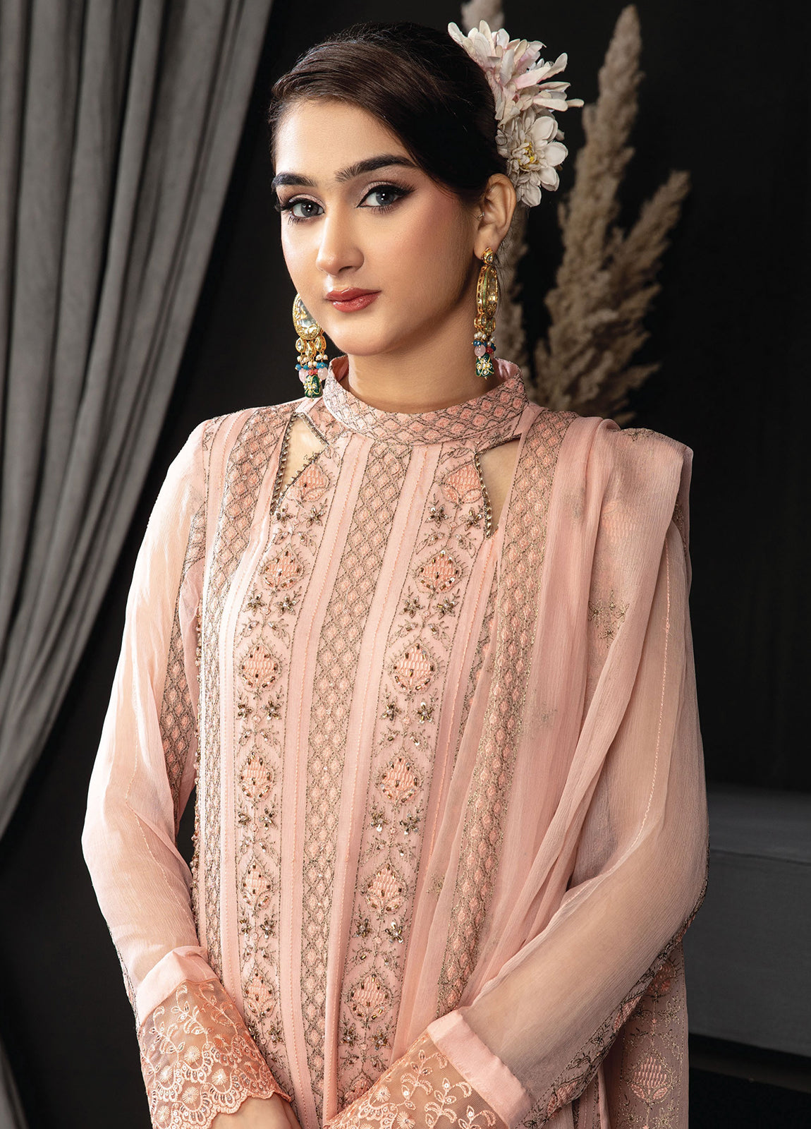Khoobsurat Libas By Anaya Hoor Signature Chiffon Unstitched 3pcs
