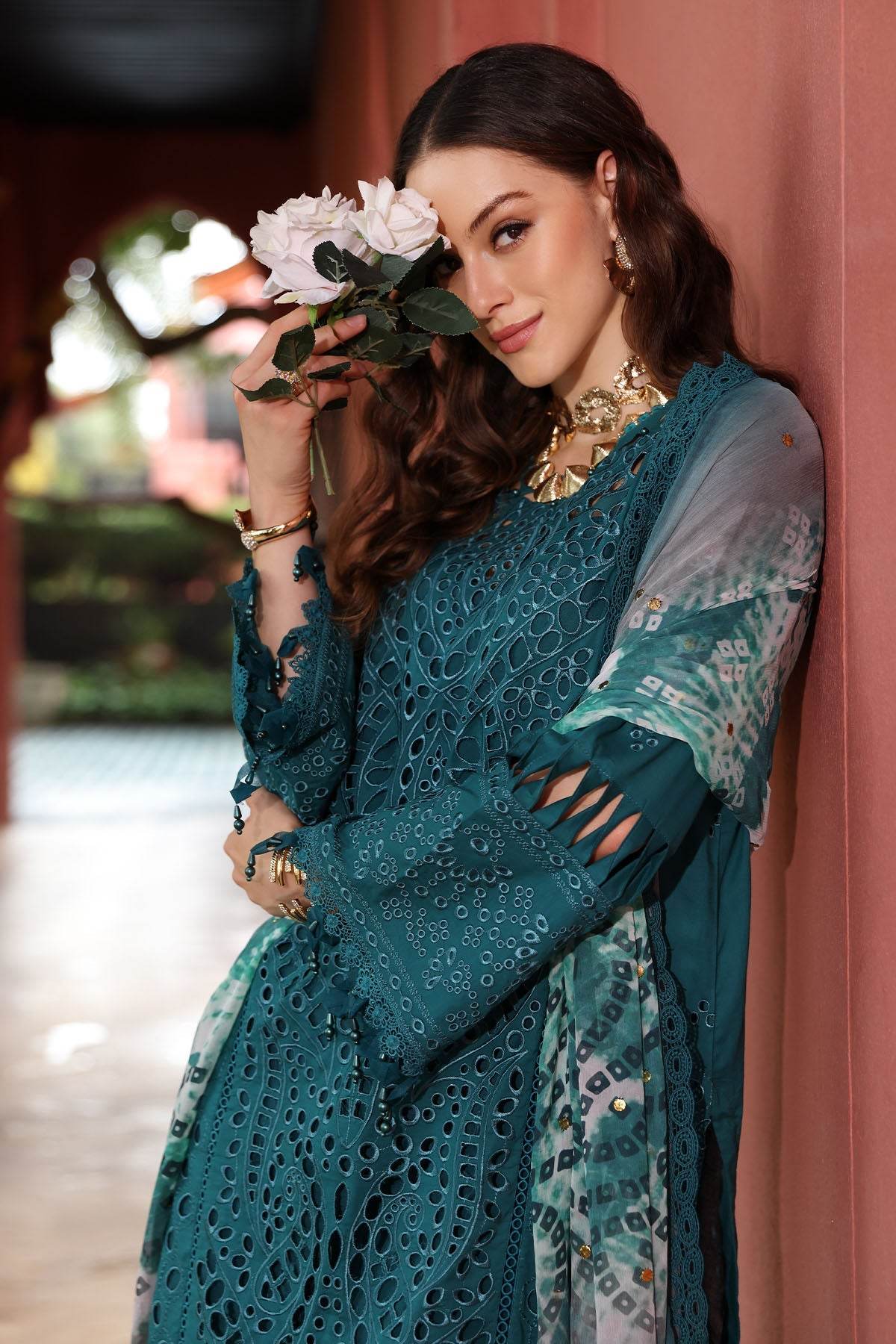 Baazar By Nureh Embroidered Chikankari Lawn Unstitched 3pcs - Jotey