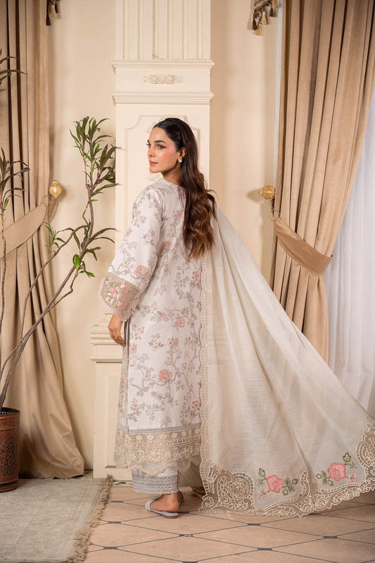 Atiya Irfan Preet Vol-02 Embroidered Unstitched Lawn 3pcs - Jotey