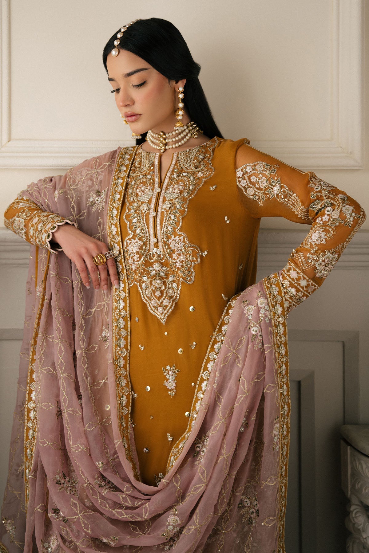 Elanora By Nureh Embroidered Luxury Chiffon Unstitched 3pcs