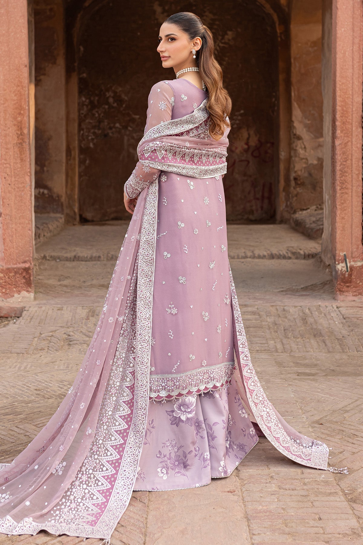 Ritzier By Farasha Embroidered Luxury Chiffon Unstitched 3pcs