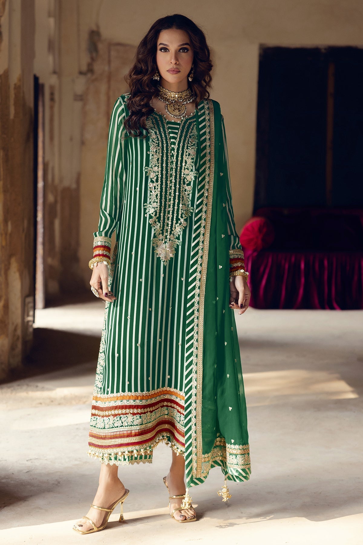 Vasal By Charizma Embroidered Luxury Chiffon Vol-03 Unstitched 3pcs