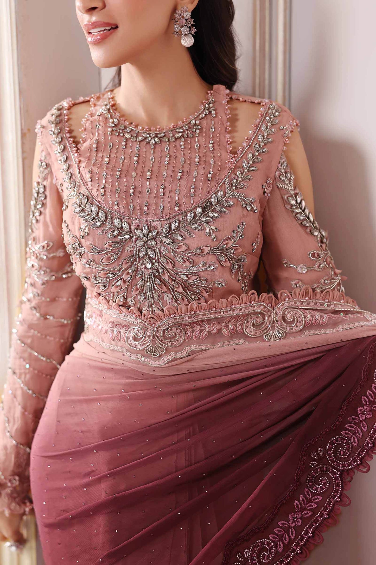 MARIA B. Embroidered Vol-30 Luxury Unstitched 3pcs - Jotey