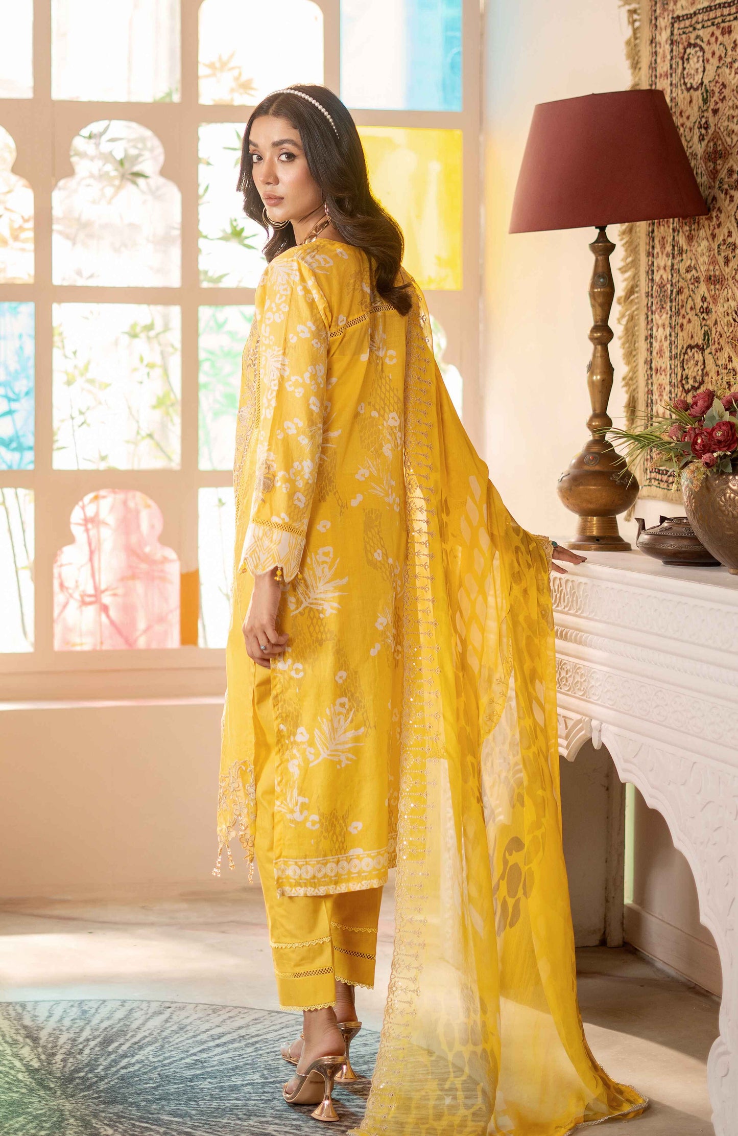 Sunshine Bloom By Alzohaib Premium Printed Embroidered Unstitched 3pcs