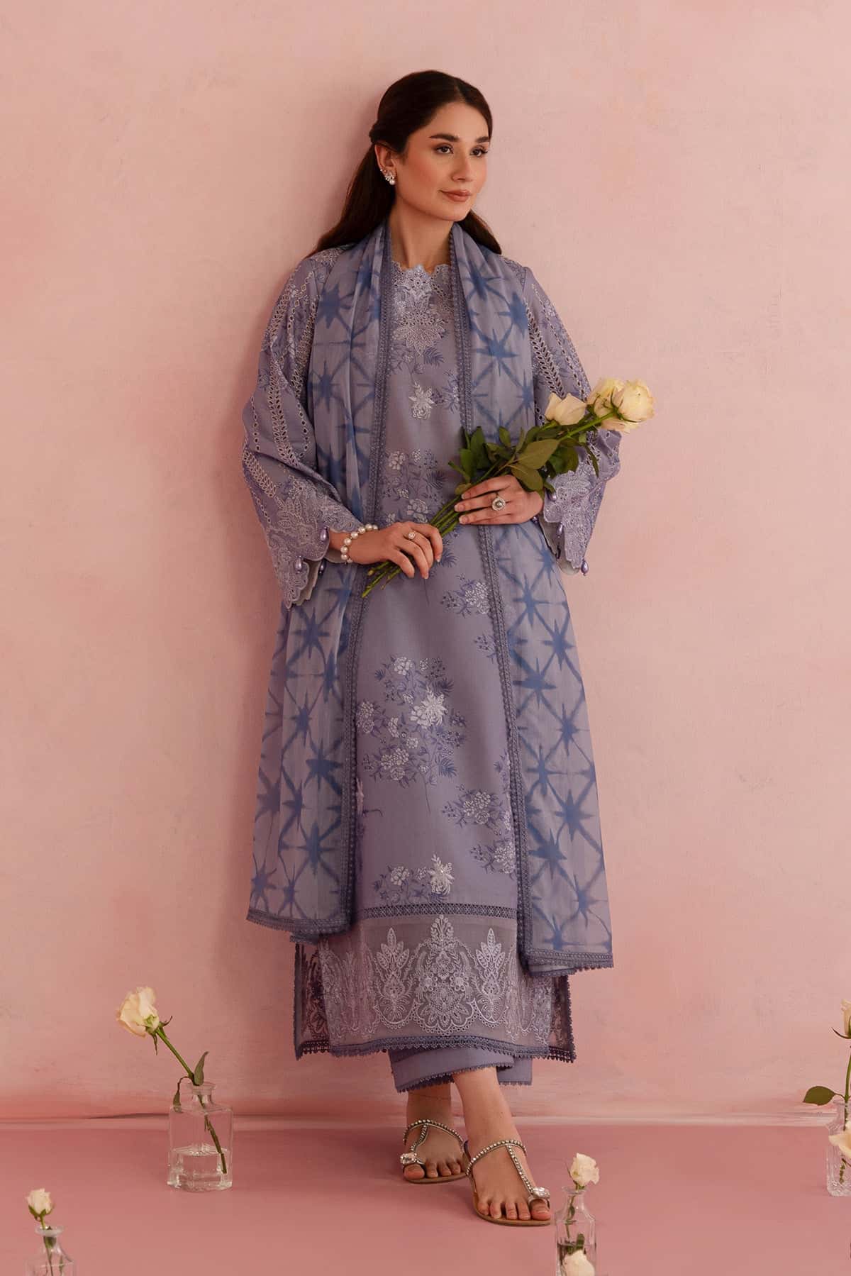 Floral Charm By Afrozeh Embroidered Lawn Unstitched 3pcs