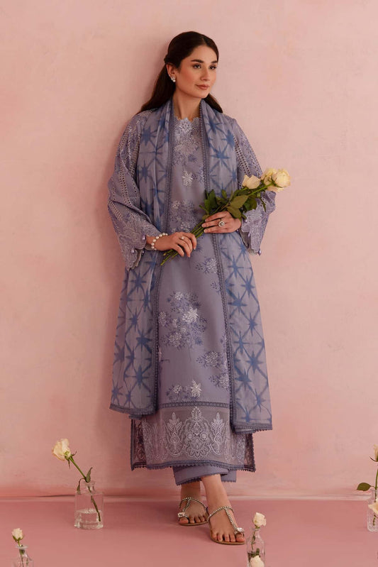 Floral Charm By Afrozeh Embroidered Lawn Unstitched 3pcs