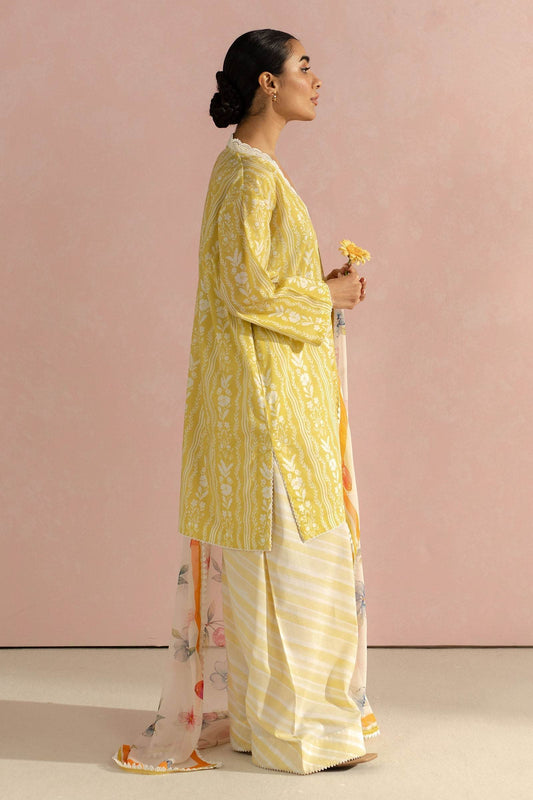 Coco By Zara Shahjahan Digital Printed Lawn Unstitched 3pcs - Jotey