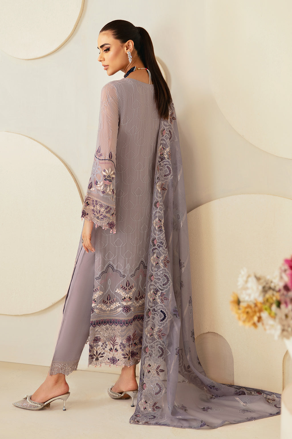 Ramsha Dastoor Chiffon Vol-01 Unstitched 3pcs