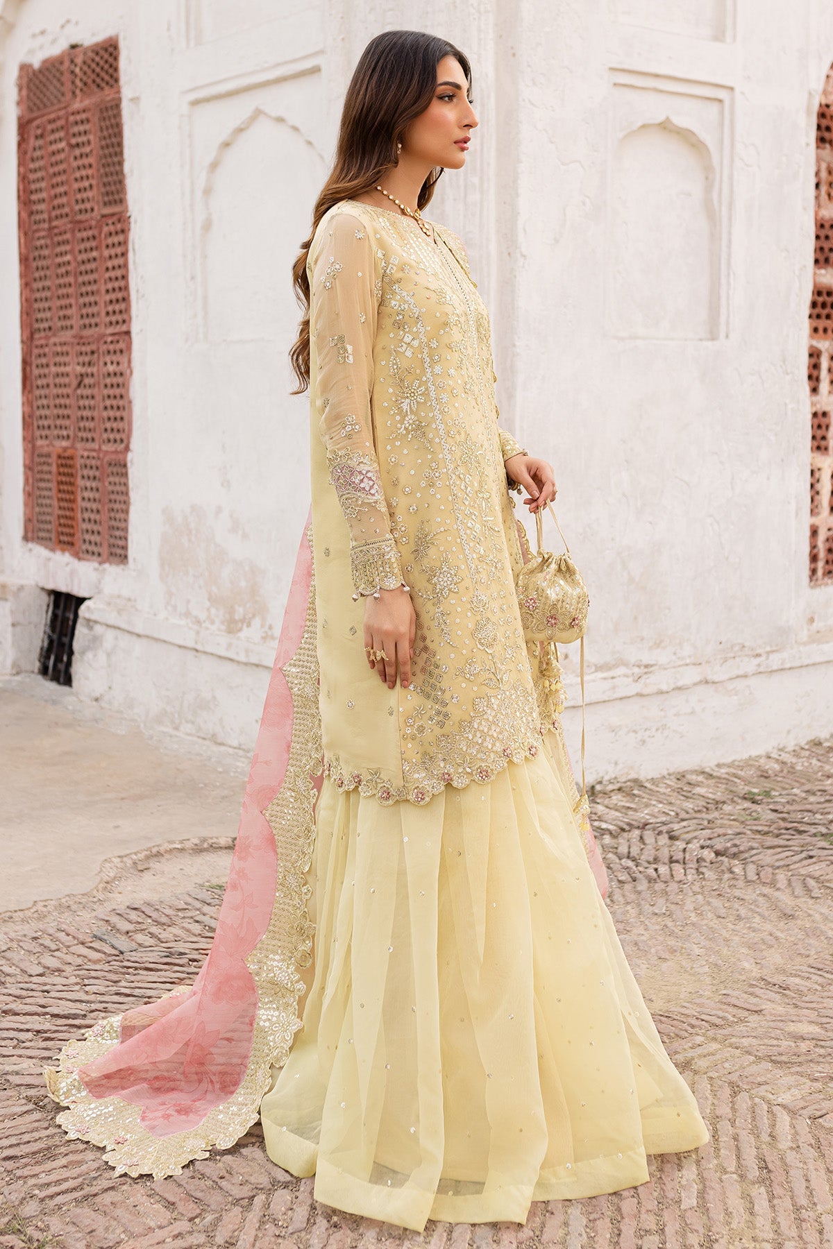 Ritzier By Farasha Embroidered Luxury Chiffon Unstitched 3pcs
