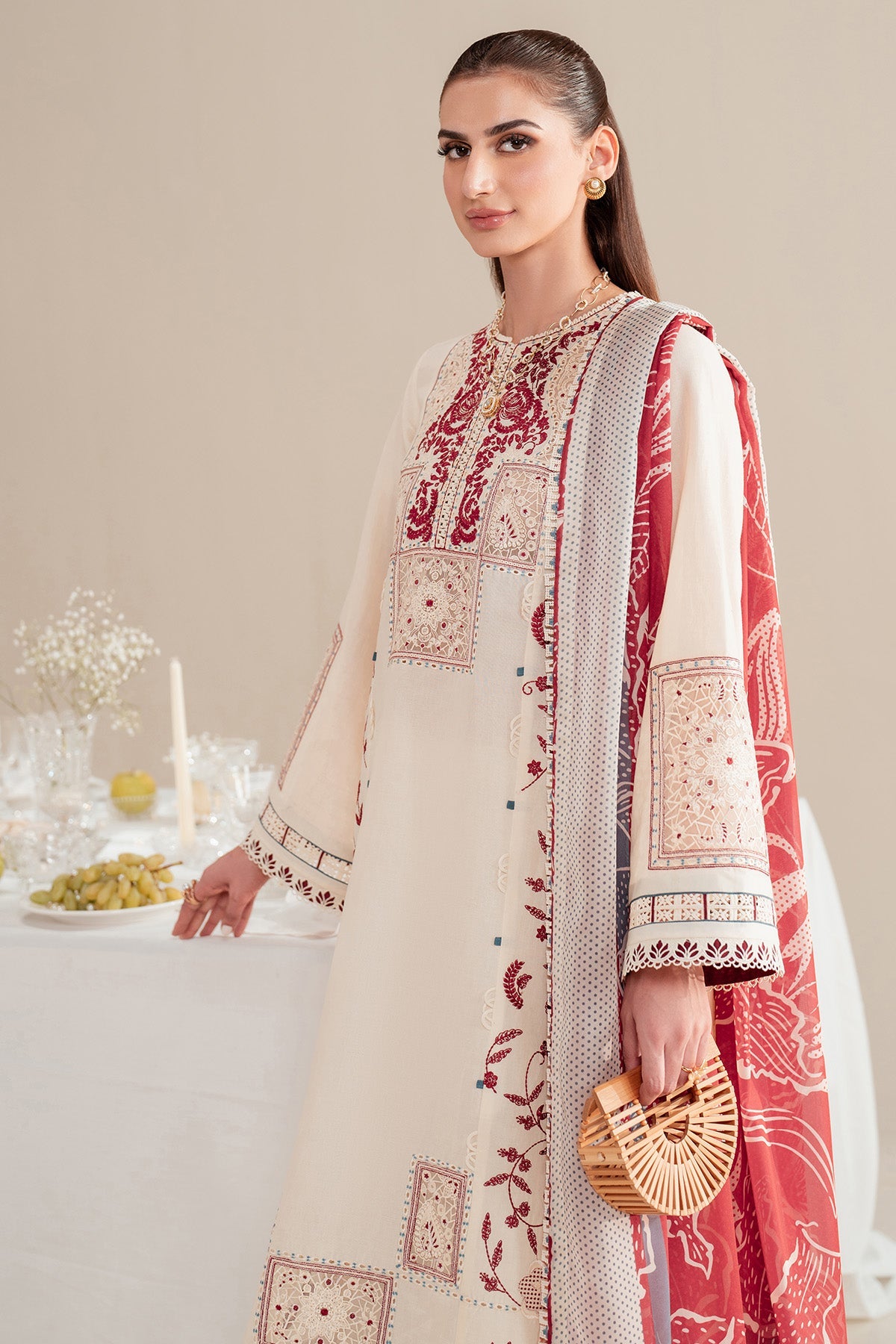 Iris By Jazmin Embroidered Luxury Lawn Unstitched 3pcs
