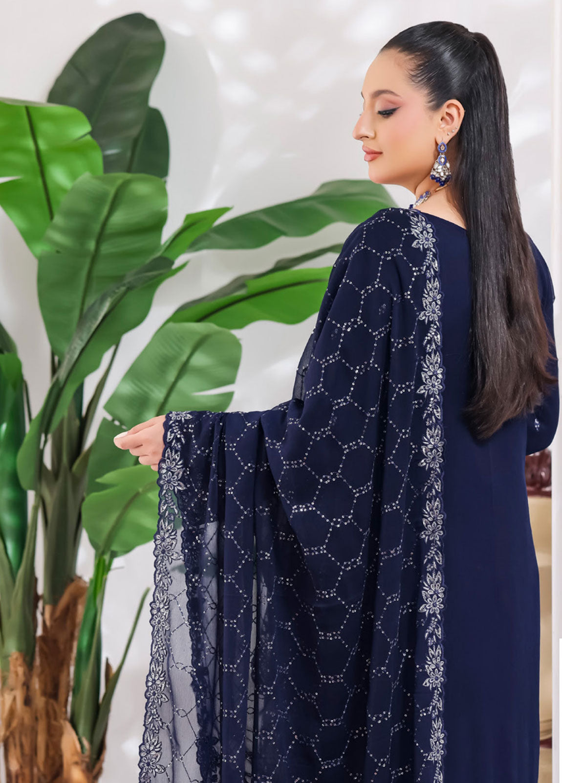 Manisha By Bin Hameed Luxury Embroidered Chiffon Unstitched 3 Piece