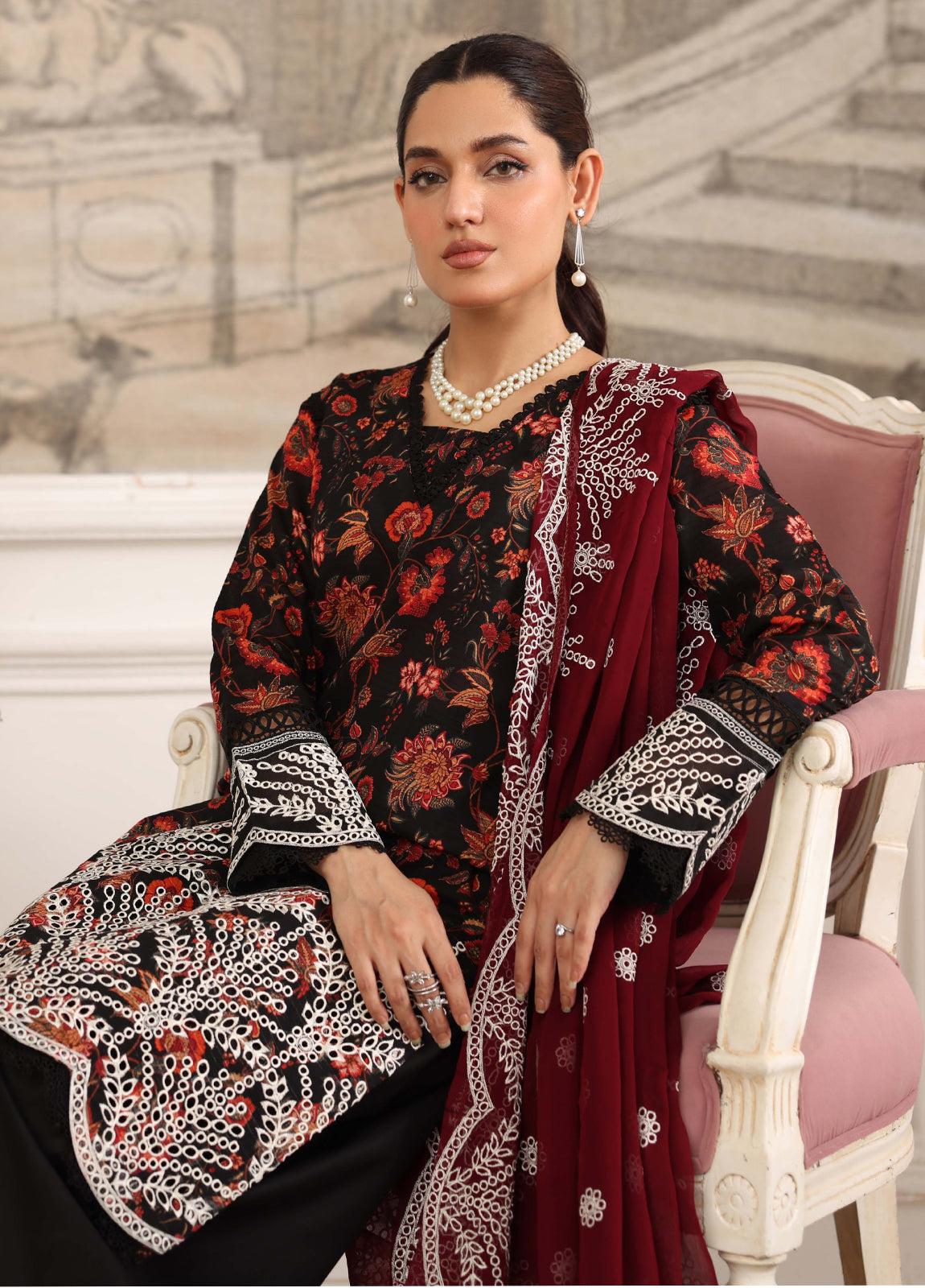 Afsheen By Johra Embroidered Chikankari Lawn Unstitched 3Pcs