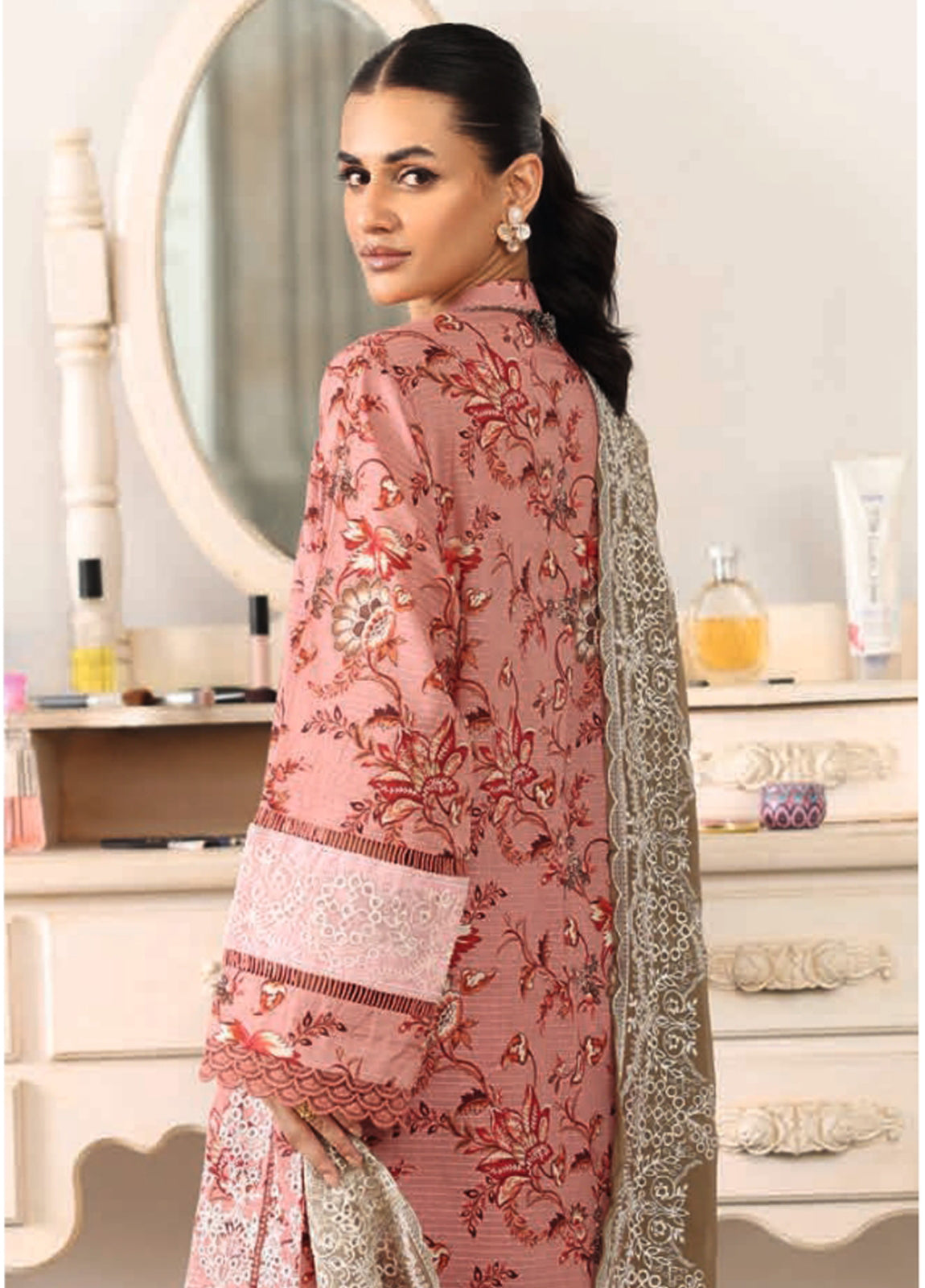 Shamna By Johra Embroidered Chikankari Printed Lawn Unstitched 3Pcs