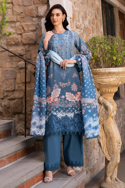 AFROZEH Damask The Holiday Edit'25 Embroidered Lawn 3pcs