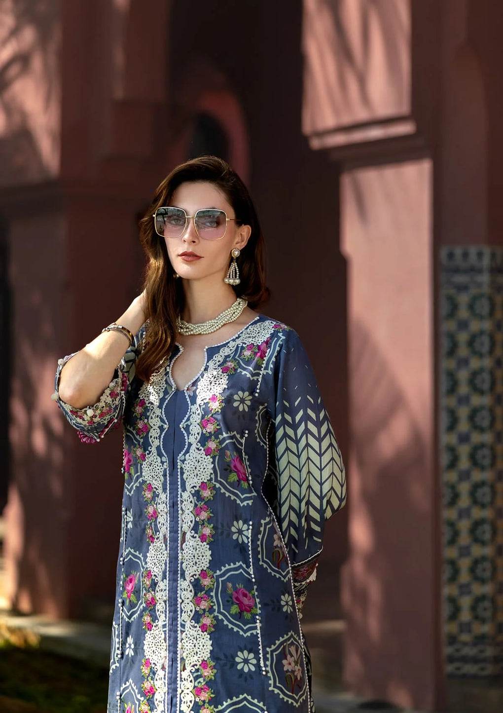 Elaf Premium Signature Embroidered Lawn Unstitched 3pcs - Jotey