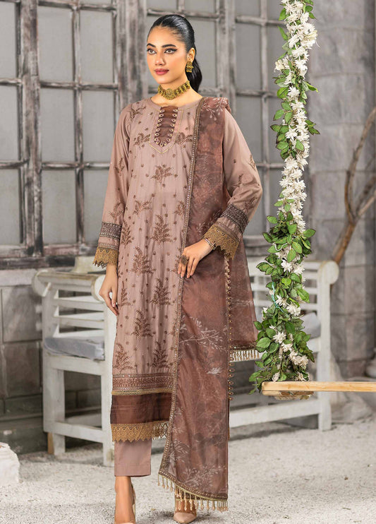 Rimal Vol-12 Embroidered & Sequence Work Lawn Unstitched 3pcs