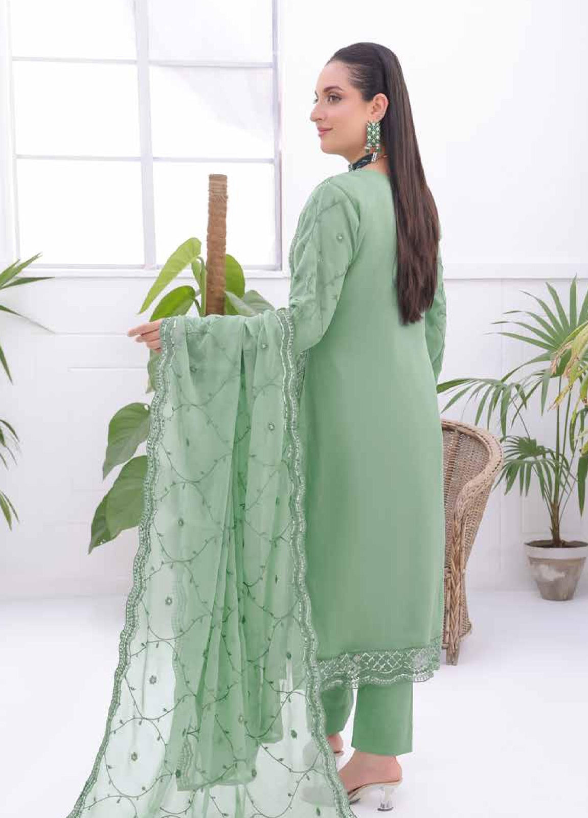 Breeze By Bin Hameed Luxury Embroidered Chiffon Unstitched 3Pcs