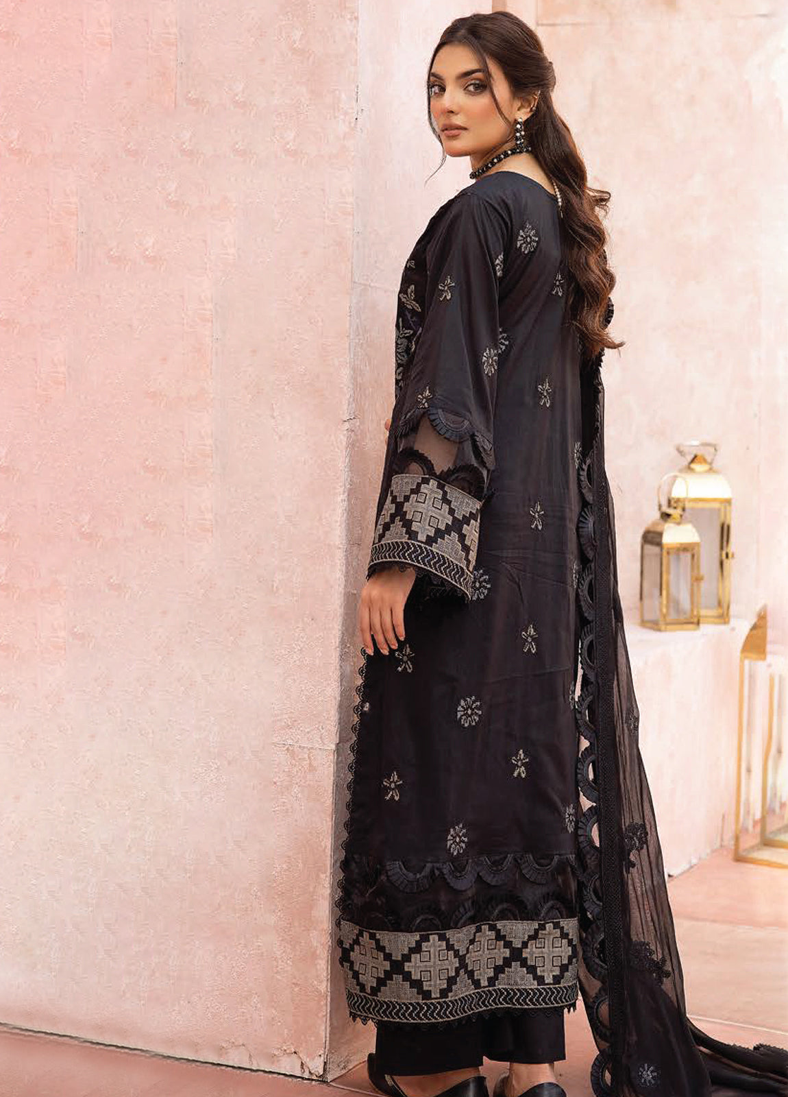 Mahrukh By Riaz Arts Embroidered Lawn 3pcs - Jotey
