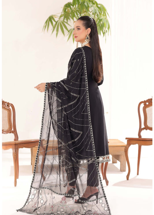 Sahiba By Bin khalid Embroidered Fancy Chiffon Unstitched Three Piece