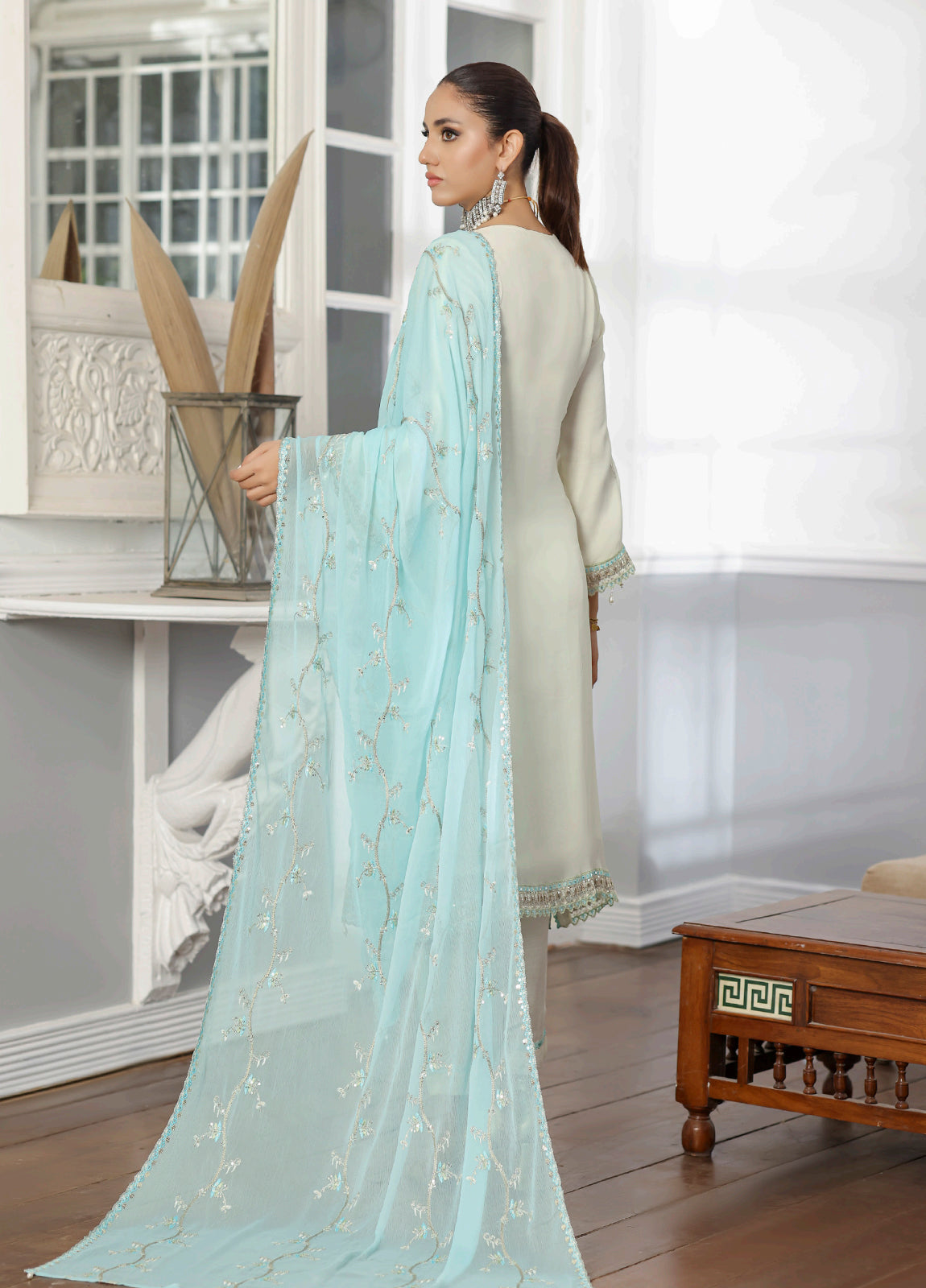Rang Rasiya By Bin khalid Embroidered Fancy Chiffon Unstitched Three Piece