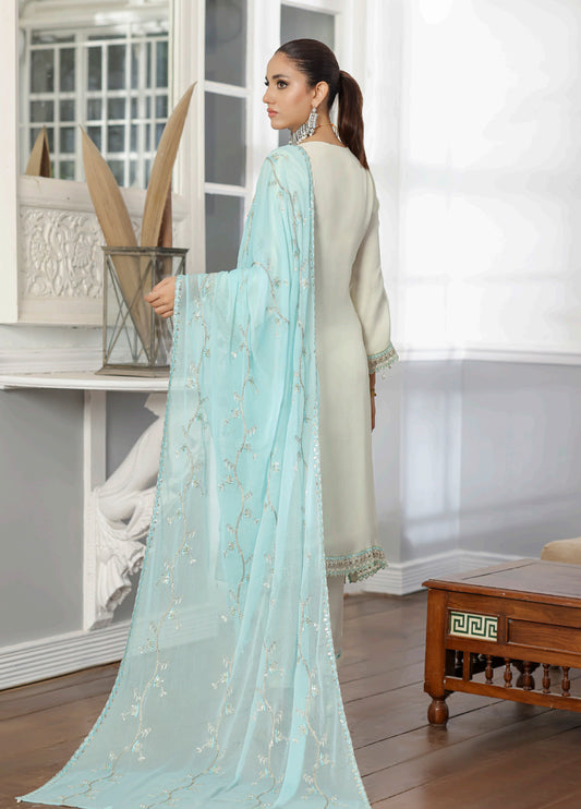 Rang Rasiya By Bin khalid Embroidered Fancy Chiffon Unstitched Three Piece