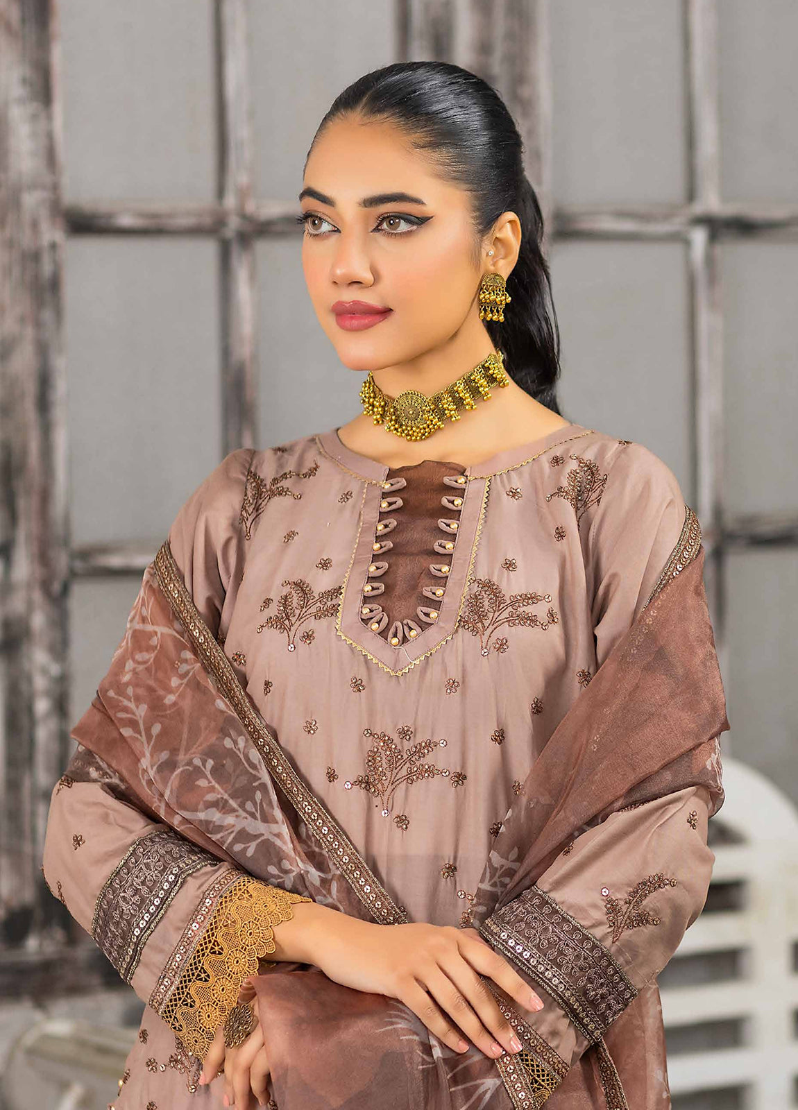 Rimal Vol-12 Embroidered & Sequence Work Lawn Unstitched 3pcs
