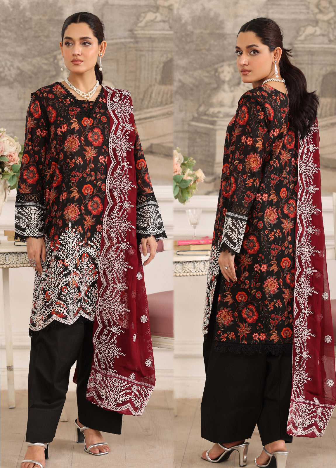 Afsheen By Johra Embroidered Chikankari Lawn Unstitched 3Pcs