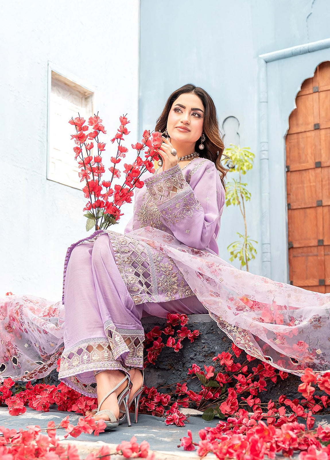 Rashi By Noori Embroidered Luxury Organza Festive Formal Stitched 3 Piece